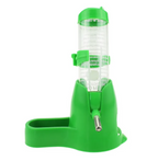 Small Pet Water Bottle with Stand & Food Dish, No-Drip Hanging Dispenser for Hamsters Guinea Pigs Rabbits Rats, Leak-Proof Feeder Combo