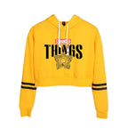 Stranger Things Cropped Hoodie for Women, Long Sleeve | Streetwear