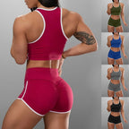 5-Color Summer Sports Set: Tank Top & Shorts (2-Piece)