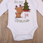 It's My 1st Christmas Reindeer Baby Bodysuit