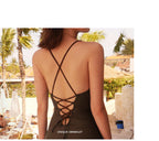 Tie-Front Ruffle One-Piece Swimsuit