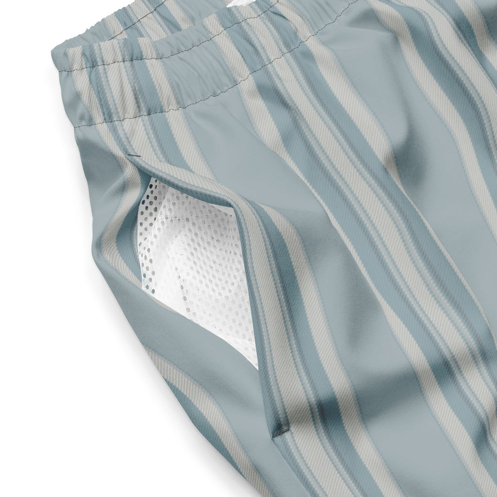 Men's Striped Swim Trunks