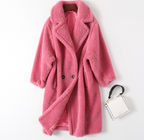 Granule Sheep Shearing Women's Long Teddy Fur Coat