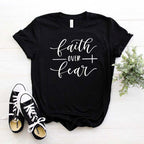 Faith Over Fear Loose Fit Short Sleeve T-Shirt | Faith Streetwear
