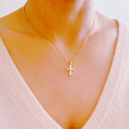 My Dear Crystal Cross Necklace | Christian Jewelry