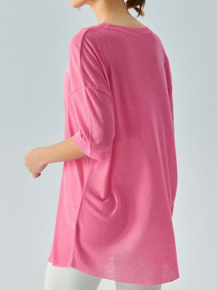 Lightweight Loose Summer Yoga Cover-Up for Women