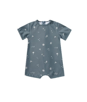 Baby Short-Sleeve Cotton Romper