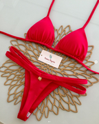 Brazilian Floral Triangle Bikini Set