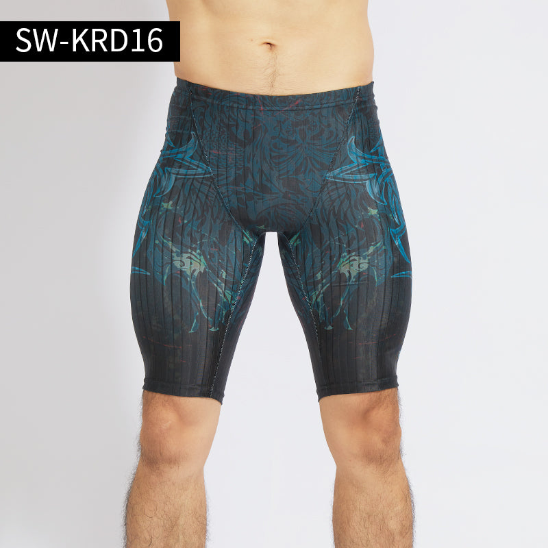 Men's Tribal Print Swim Jammer Shorts