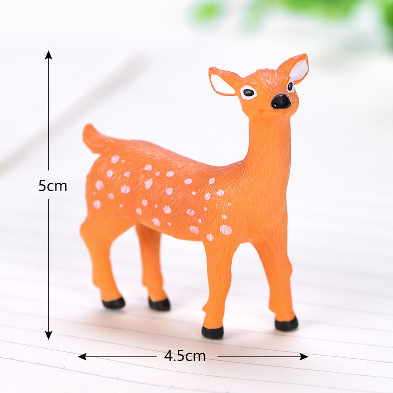 Miniature PVC Landscape Deer Family Keychain Accessories | Accessory