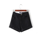 Women's High-Waisted Denim Shorts