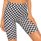 Leopard Print Women's Five-Point Yoga Shorts