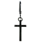 Stylish Stainless Steel Couple Cross Tassel Earrings