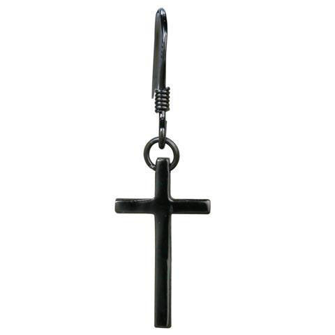 Stylish Stainless Steel Couple Cross Tassel Earrings