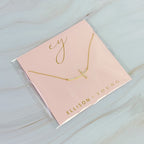 Shiny Side Cross Necklace | Christian Jewelry