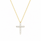 Crystal Cross Pendant Necklace
