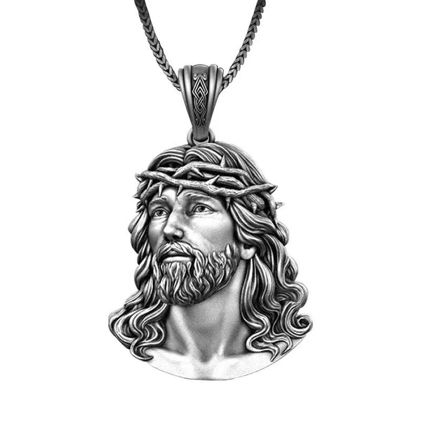 Jesus Face Pendant Necklace