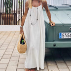 Loose Spaghetti Strap Bohemian Maxi Dress