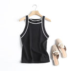Women's Spring Fashion Striped Knitted Camisole Top