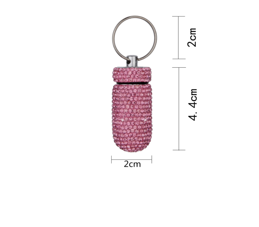 Keychain Pill Box Organizer | Accessory