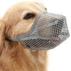 Breathable Mesh Dog Muzzle, Soft Adjustable Mouth Cover to Prevent Biting and Barking, Anti-Chewing Muzzle for Small to Large Dogs XS-XL