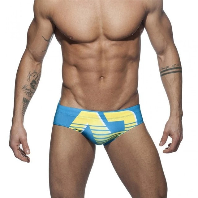 Men's Geometric Print Swim Briefs