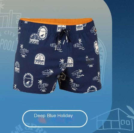 Men's Loose Fit Square-Cut Swim Trunks