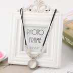 Opal Pendant Leather Cord Necklace