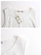 LIVA Chiffon Sleeveless Top and Camisole Blouse