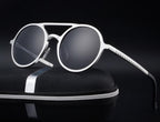 Round Steampunk Polarized Sunglasses