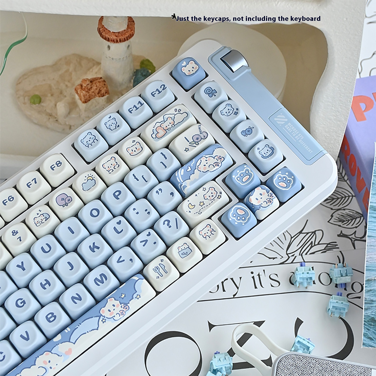 Ice Cream Teddy Bear Keycap | Home Decor