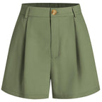 2024 Women's High-Waist Casual Shorts with Pockets