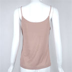 Gold Foil Sexy Loose V-Neck Camisole for Women