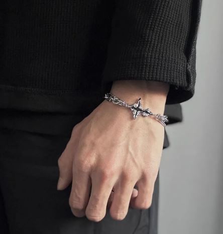 Men's Cross Bracelet Titanium Steel