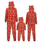 Christmas Family Matching Santa Claus Hooded Onesie Pajamas