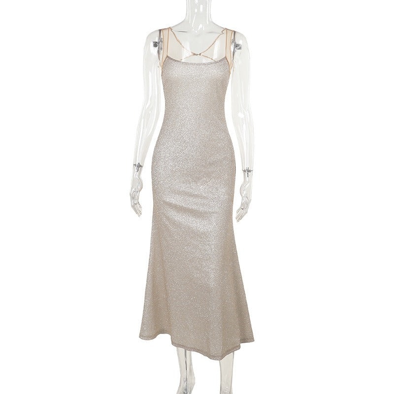 Shiny Camisole Dress Women