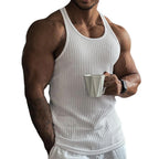 2023 Spring/Summer Men's Knitted Fitness Tank Top