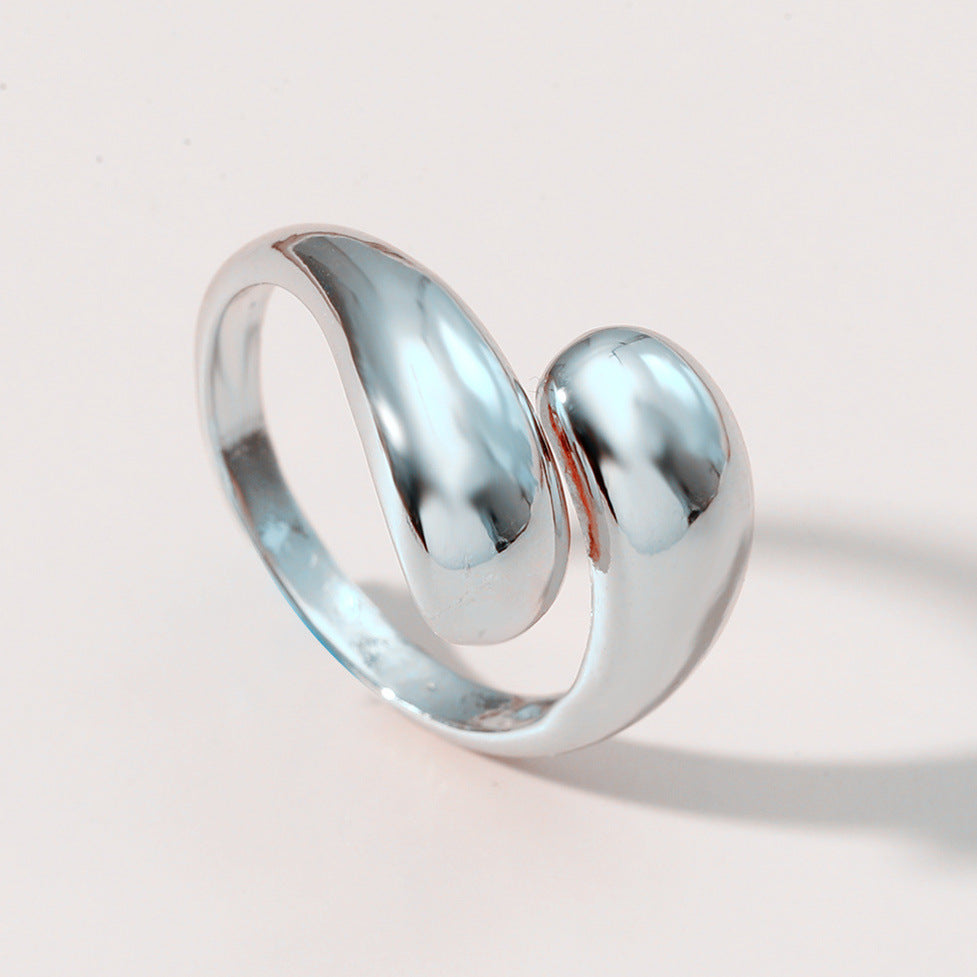 Adjustable Cross Ring in Korean Style