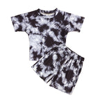 Summer Tie-Dye T-Shirt and Shorts Set for Girls