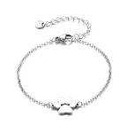 Stainless Steel Dog Paw Bracelet