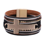Personalized Cross Magnetic Buckle Bracelet