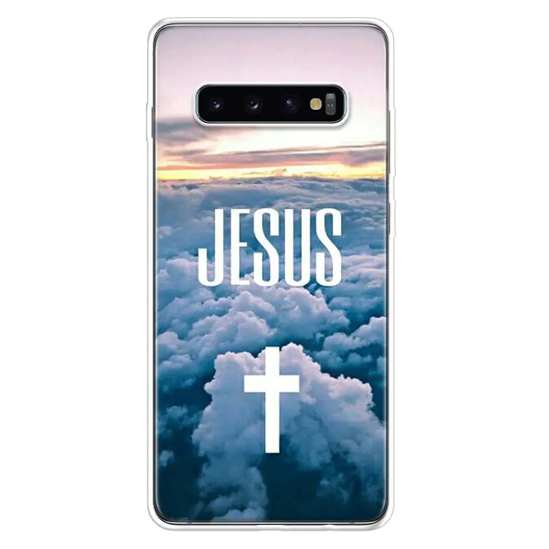 God Jesus Pray Phone Case for Samsung Galaxy S20-S24 | Protective Cover