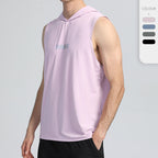 Men's Quick-Dry Hooded Sports Tank Top for Fitness