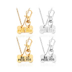 Best Friends Split Dog Bone Pendant Necklace