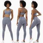 Seamless Yoga Set with Pants and Tank Top for Women