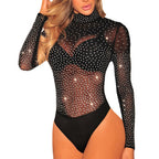 Rhinestone Pajamas, Jumpsuit, and Mesh Sleepwear