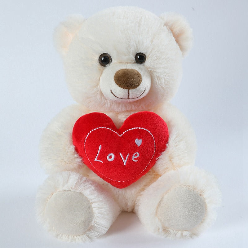 Cute Heart-Hugging Teddy Bear Plush Toy | Home Decor