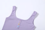 Women's Solid U-Neck Crop Top for Autumn Fashion