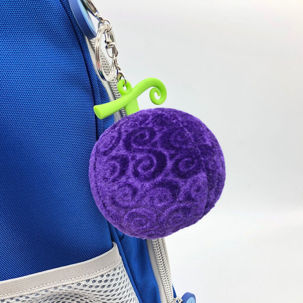 One Piece Luffy Hat Rubber Fruit Plush Keychain Toy | Accessory