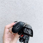 Creative Silicone AirPods 2 Case with Keychain (Black) | Accessory